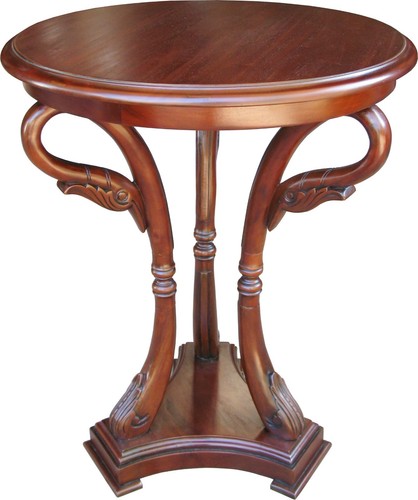 Mahogany side table - side,