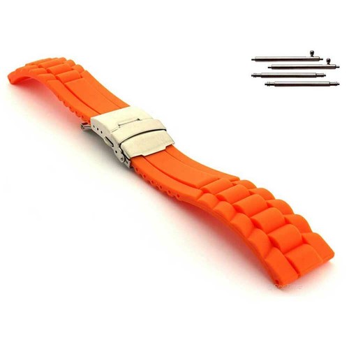 Silicone rubber watch strap - rubber,