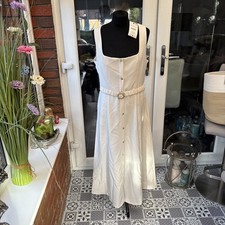 Zara cream midi summer - cream, dress