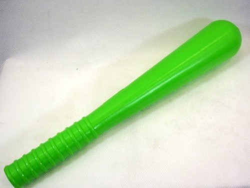 Green police truncheon - green,