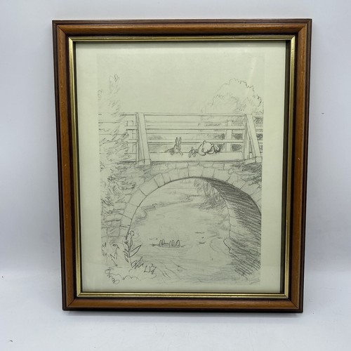 Winnie the pooh framed pencil - winnie,