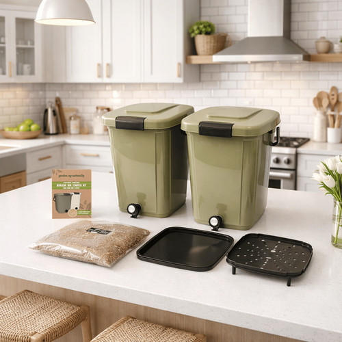 Bokashi composting bin - composting, kit