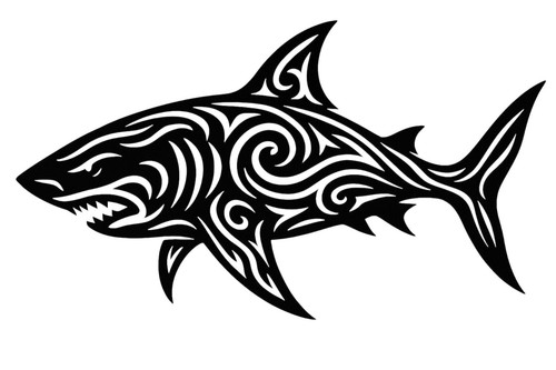 Shark vinyl decal - shark,