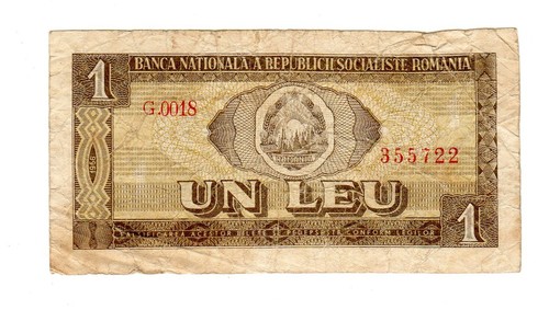 Romania billet leu - romania, 1