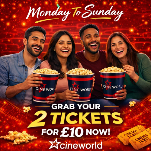 Cineworld cinema tickets - 2x,