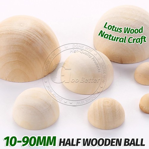 Half wooden ball natural craft - ball,
