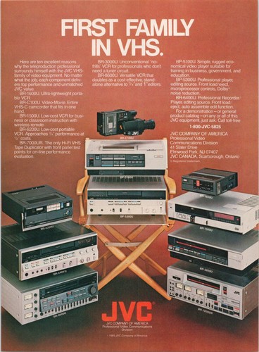 Jvc 1985 original print - jvc, vhs