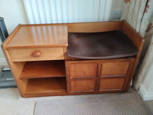 Telephone table with storage