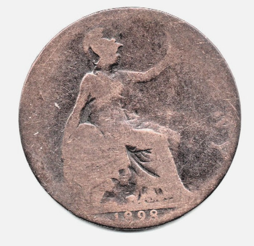 1898 victorian halfpenny - 1898,