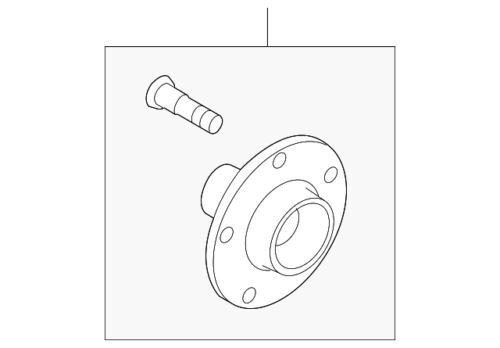 Genuine ford front hub - front,