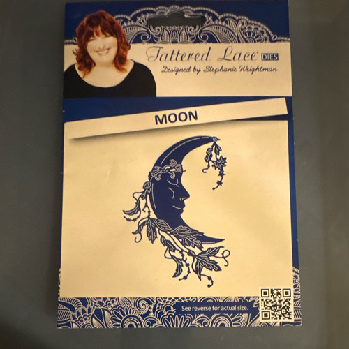 Tattered lace moon cutting - cutting, die