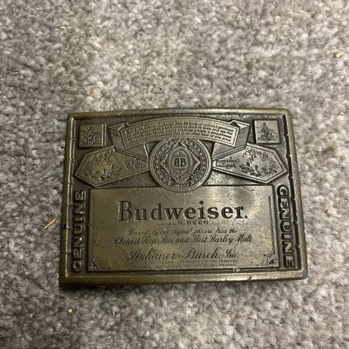 Budweiser metal belt - metal, buckle