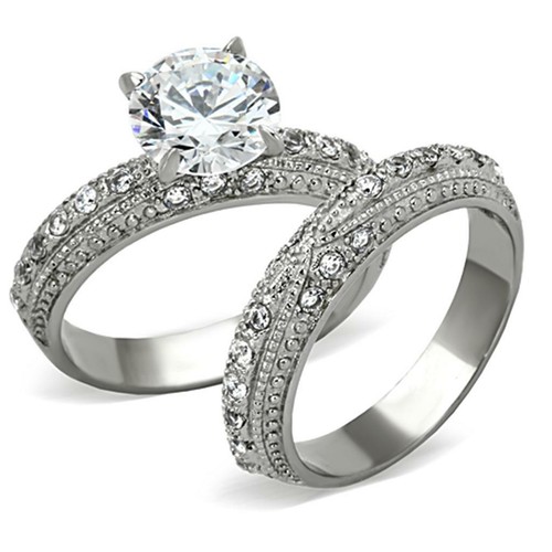 Ladies wedding ring set - , cz