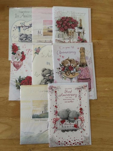 1st wedding anniversary card - anniversary,