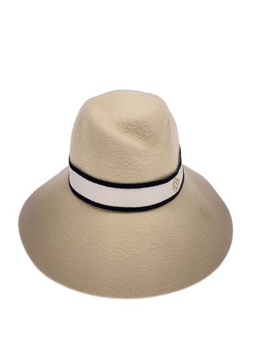 Maison michel hat wool - hat, beige