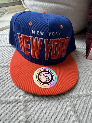 Blue orange snapback - t,
