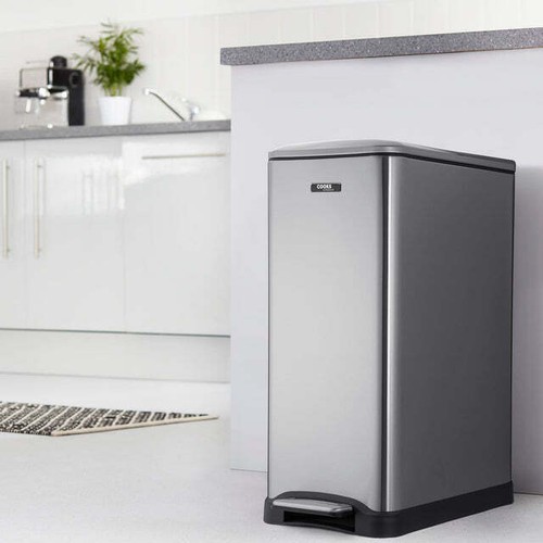 Slimline recycling pedal bin - recycling,
