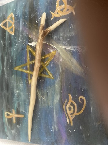 Pagan wiccan wand - wiccan, double