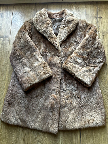 Vintage real rabbit - rabbit, coat