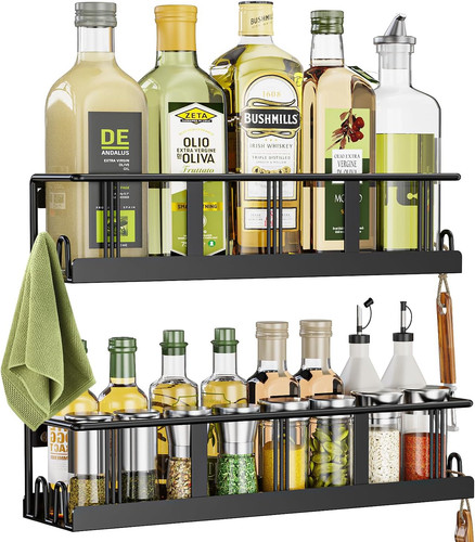 Spice rack wall mounted - rack,