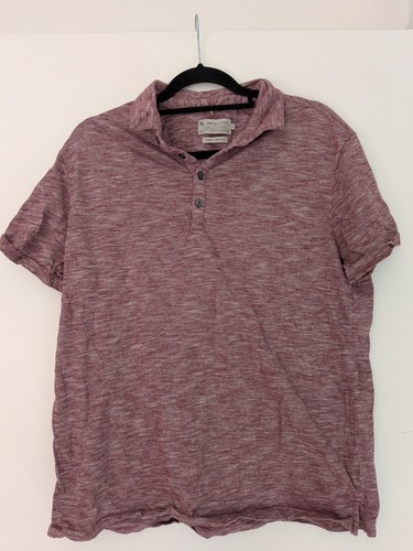 Mens burgundy marl - marl, cotton