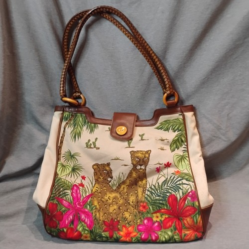 Vintage jungle print large - vintage,