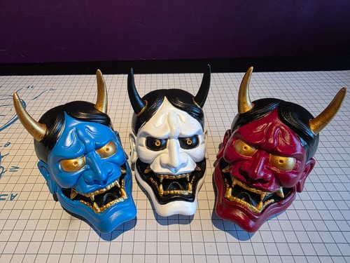 Hannya mask head sculpture oni - head,