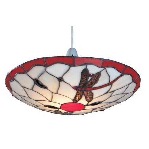 Inch red and beige tiffany - 14,