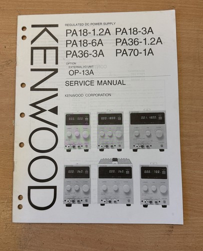 Kenwood power supply - power, pa18a
