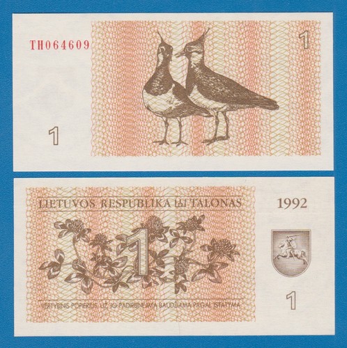 Lithuania talonas 39 1992 - p,