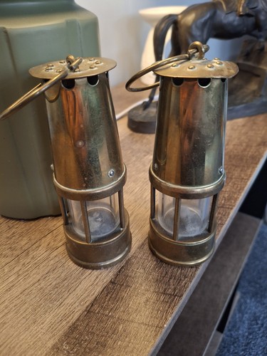 Miniature brass miners - miniature,