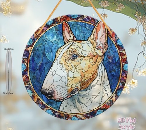Stunning acrylic english bull - acrylic,
