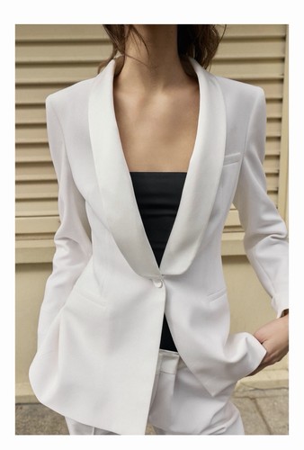 Zara tuxedo white - blazer, size