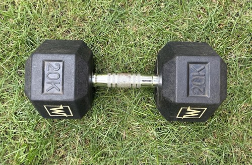 20kg hex rubber fixed weight - 20kg,