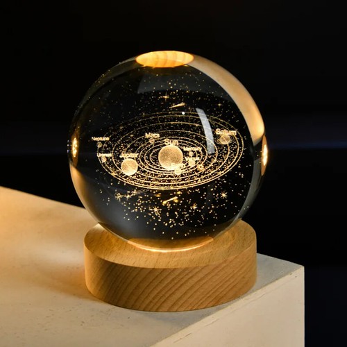 Crystal ball led night light - led,