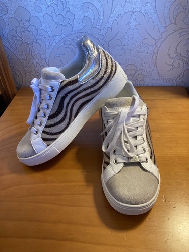 Moda pelle trainers - in,
