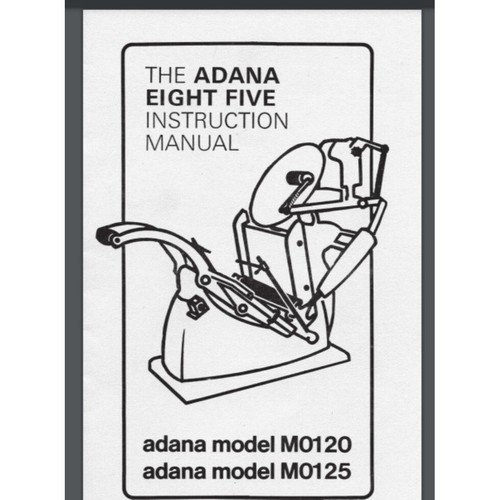 Adana printing press manual - , 8