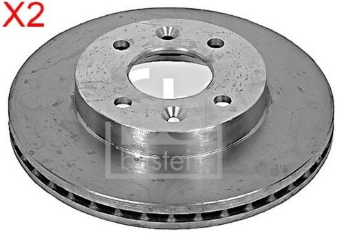 Front brake disc pcs febi - disc, x2