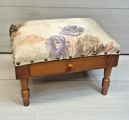 Vintage floral upholstered - vintage,