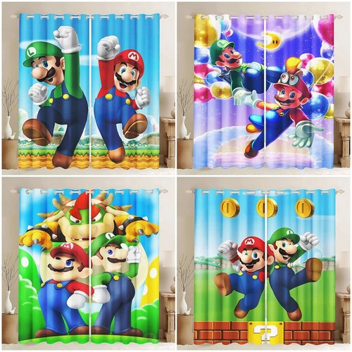 Boys super mario curtains - boys,