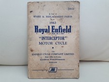 Royal Enfield Interceptor 1963 parts book.