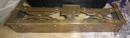Antique brass fire - brass, fender