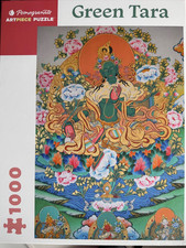Green Tara ~ 1000 Piece Pomegranate Jigsaw Puzzle