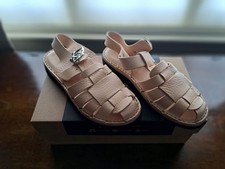 Women's Fracap Ola Sandals, Leather, Sand Colour, Size 39 (UK 6)