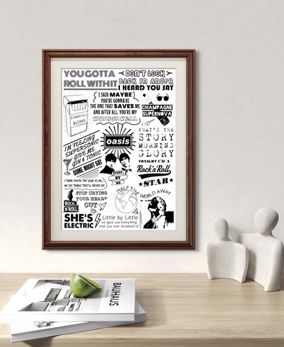 Oasis poster - oasis, music