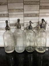4 Vintage Soda Siphon Bottles