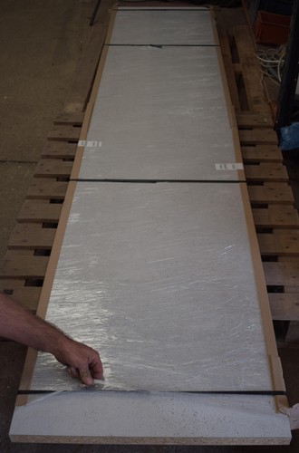 Laminate worktop square - square, edge