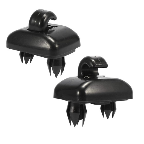 Black sun visor clips - 2x,