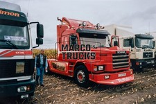 Truck photo Scania 143M tractor unit only Germany red Red Life #e2ro