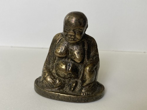 Antique bronze gilded buddha - bronze,